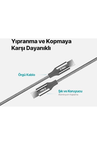 Ttec 3 Metre 65w Süper Hızlı Type C To Type C Şarj Ve Data Kablosu, Kopmaz Yıpranmaz Pd/qc Şarj