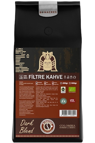 Bonacres Sert İçim Filtre Kahve Öğütülmüş 250 G