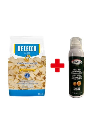De Cecco Calamarata + Savino Beyaz Trüf Aromalı Sprey Riviera Zeytinyağı