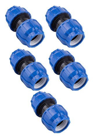 Kaplin Boru Bağlantı Eki 32x32 Mm - 5 Adet Manşon