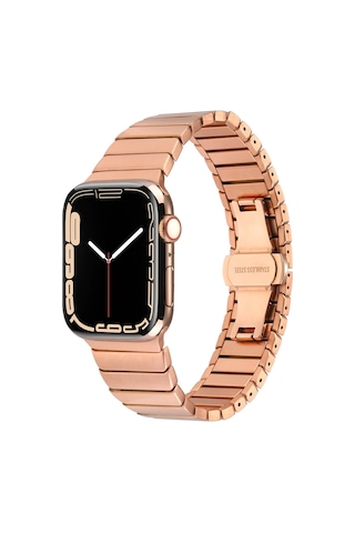 Goocamp Watch 44mm Kordon Uyumlu Krd-79 Metal Strap Kayış Clo- Gri