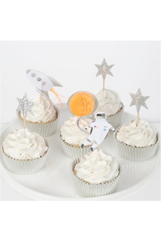 Meri Meri - Space Cupcake Kit - Uzay Cupcake Kiti -24lü