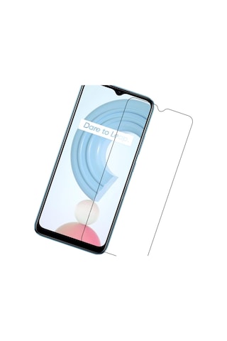 Realme C21 (3 Adet) Kırılmaz Ekran Koruyucu Temperli Cam