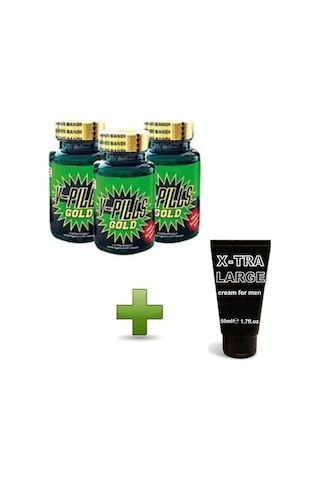 Truva Shop V-Pills Gold 3 Kutu Barkod Kontrollü + Penis Bakım Kremi
