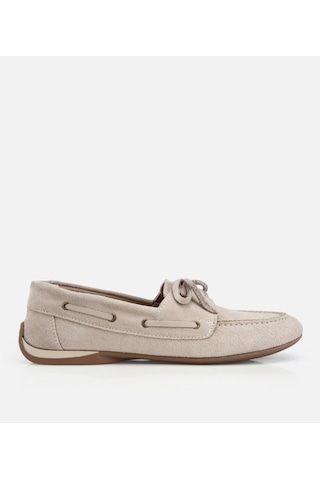 Hotiç Kadın Süet Deri Bej Comfort Günlük Loafer 01ayh320480a700 01ayh320480a700