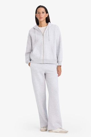 Defacto Relax Fit Kapüşonlu Basic Düz Kalın Fermuarlı Sweatshirt C1809ax26spgr93 Gri-gr93