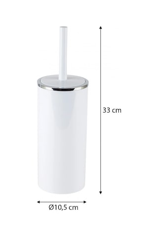 Ansan Ans E34-01 Lenox Beyaz Plastik Tuvalet Fırçası 10,5 X 33 Cm Beyaz
