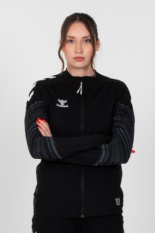 Hummel Line Zip Jacket 922452-2001 Siyah Erkek Fermuarlı Ceket Siyah