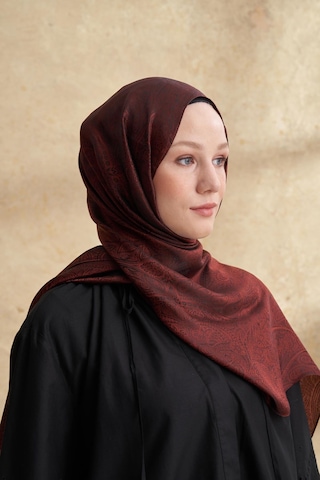 Armanda Jose Jakar Ethnic Desen Şal- 3303 Kızıl Kahve