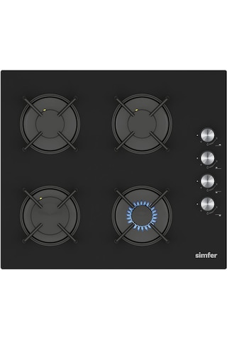 Simfer 4 Fonksiyon Trend Mekanik Siyah Power Turbo 3'lü Ankastre Set (Fırın + Ocak + Davlumbaz)