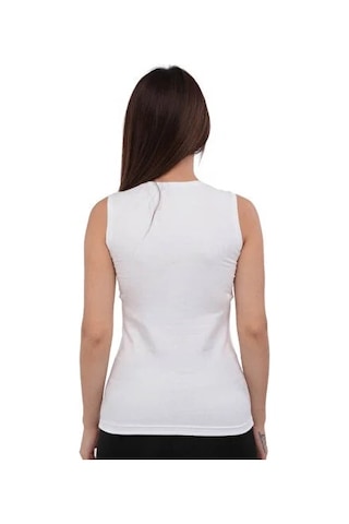 Lukitus Elit 2201 Pamuk Elastan Kolsuz Body Beyaz 2 Adet