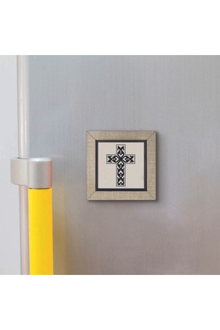Haç Baskılı Mdf Magnet 7x7 130