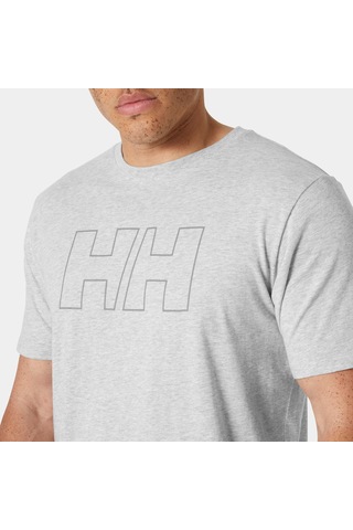Helly Hansen Hh Tech Logo Erkek T-shirt-32440 Gri