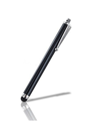 Slim Dokunmatik Uçlu Tablet-Telefon-Akıllı Tahta Kalemi Siyah