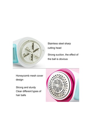 Sones Bz-117z-a Usb Şarjlı 6 Bıçaklı Başlı Kürk Topu Düzeltici Mavi