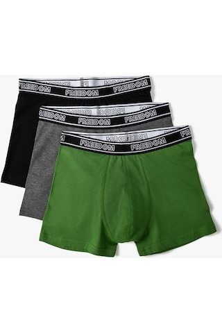 Koton 3'Lü Boxer Seti Slogan Detaylı Çok Renkli Antrasit Melange 4Slm90038Mk 4Slm90038Mkan9