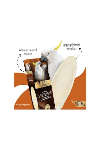Gold Wings Premium Mürekkep Balığı Kemiği Büyük, 15 Gr