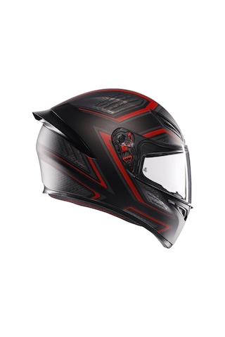 Agv K1 S Sling Matt Black Red Kapalı Kask Kırmızı
