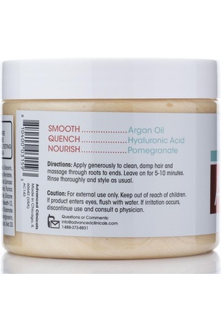 Advanced Clinicals Argan Yağı Kabarma Önleyici Onarıcı Saç Maskesi 340 G