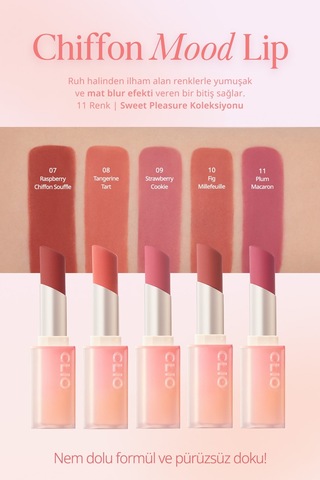 Clio Chiffon Mood Lip 09 Strawberry Cookie