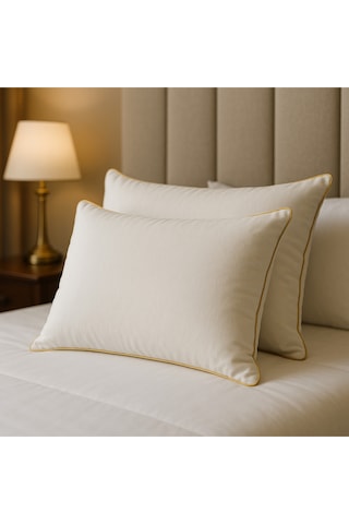%100 Has Yün Yastık 50x70 Dış Kumaş %100 Pamuklu Beyaz