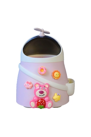 Yaratıcı Ve Sevimli Masaüstü Çöp Kovası Pembe