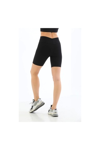 Yeni Sezon Toparlayıcı Sıkılaştırıcı Şekillendirici Lazer Kesim Biker Korseli Tayt SiYAH