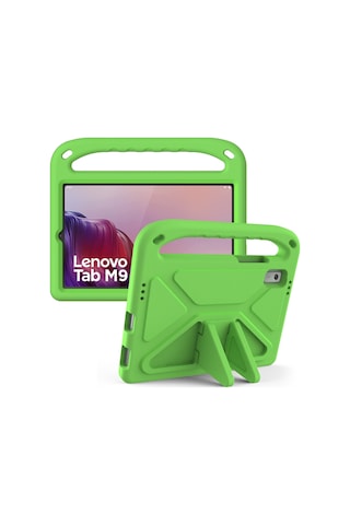 Butu Lenovo Uyumlu Tab M9 Kickstand Tablet Kılıfı, El Kavrama Eva Darbeye Dayanıklı Tablet Kılıfı