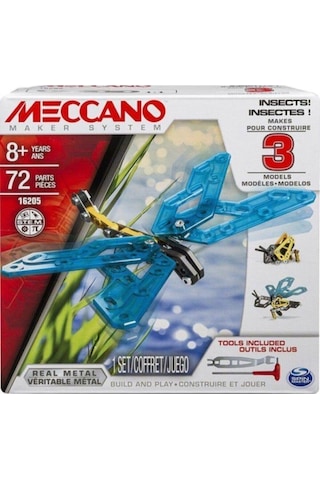 Meccano Metal Arı Kelebek  72 Parça 3Model Hayvan