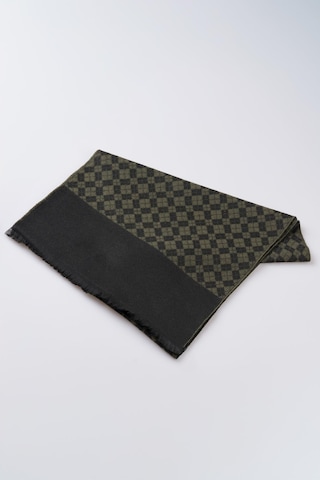 İnce Dokulu Desenli Viskon Şal Kaşkol Atkı Yeşil