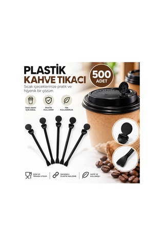 Plastik Kahve Tıkacı Siyah 500 Adet Tek Kullanımlık Kahve Bardağı Tıkacı - 920879287 Plastik Kahve Tıkacı Siyah 500 Adet Tek Kullanımlık Kahve Bardağı Tıkacı - 920879287