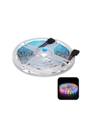 Zmr Zmr-603 Rgb 12 Volt 3 Çipli 5050 İç Mekan Silikonsuz 60 Led 5 Metre Şerit Led
