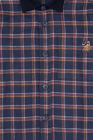 U.s. Polo Assn. Erkek Çocuk Lacivert Gömlek Desenli 50316674-vr033 Lacivert