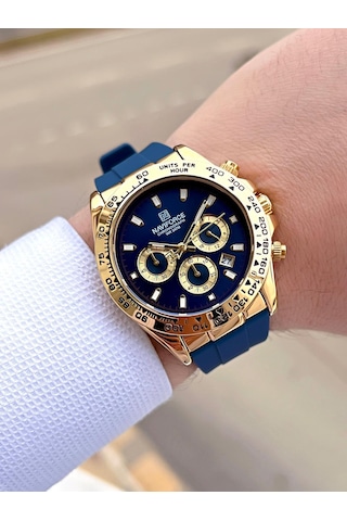 Naviforce Silikon Kordon İç Fonksiyonları Aktif 3 Atm Suya Dayanıklı Erkek Kol Saati E.n8054.ls