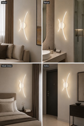 Yumi Modern Led Duvar Apliği Günışığı Beyaz