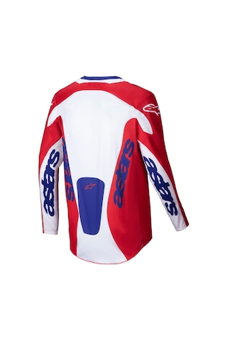 Alpinestars Racer Veil Kros Motosiklet Jerseyi Kırmızı Beyaz Mavi