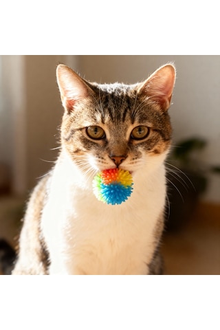 Runaway Mini Kedi Oyun Topu Renkli Ve Hareketli Eğlence