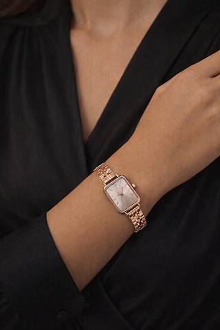 Rose Renk Şık Minimal Kasa Vintage Seri Genç Kız Kadın Kol Saati Su-539 Rose Gold