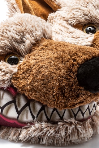 Kurt Erkek Hayvanlı Panduf Bej 41/46 Kurt