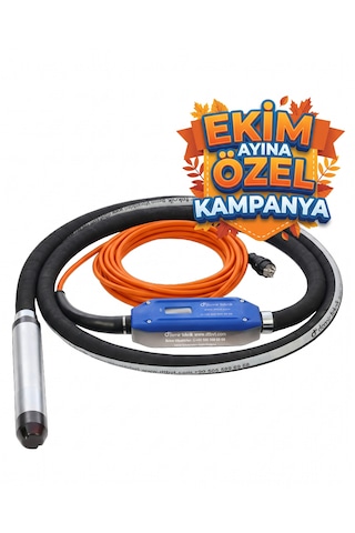 Demir Teknik Dt 220 Eco Kendinden Konvertörlü 60 Mm Beton Vibratörü