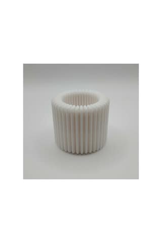Dekoratif Modern Tasarım Mumluk & Tealight Tutucu - 2 Adet Mum Hediyeli - Özel Renk Seçenekli Beyaz