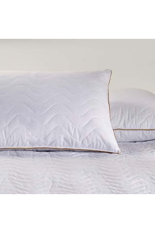 Linens Fluffy Pamuk Kapitone Standart Yastık Alezi