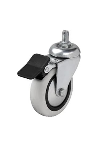 4 Adet Hts Döner 3/8 Vidalı Frenli Mobilya Tekeri Çap : 74 Mm Kod : 354