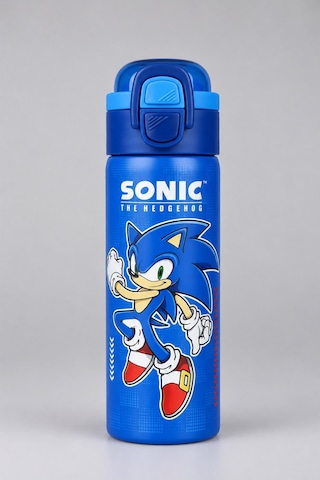 X Dekomus Lisanslı Sonic Blue Speed Collection 600 Ml Çift Fonksiyon Kapaklı Çelik Matara Diğer