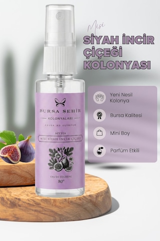 Misi Siyah İncir Çiçeği Kolonyası 45 Ml Sprey Cep Boy 80