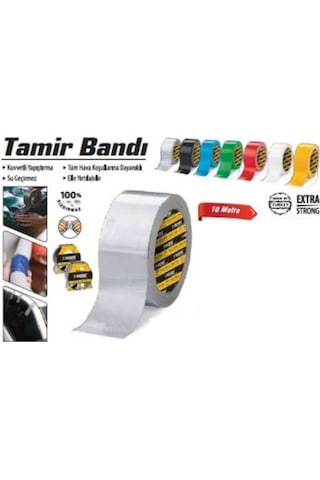 Tamir Bandı Sızdırmaz-1.Kalite 48 Mm X 10 Metre Gri - Siyah