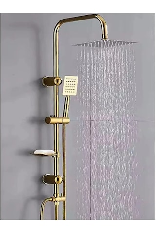 Quart Gold Rain Duş Seti Altın