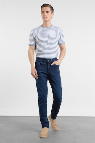 İmza Koyu Lacivert 5 Cep Slim Fit Denim Pantolon 1023255169