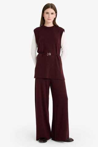 Defacto Relax Fit Pantolon V0088az25wnbr115 Bordo