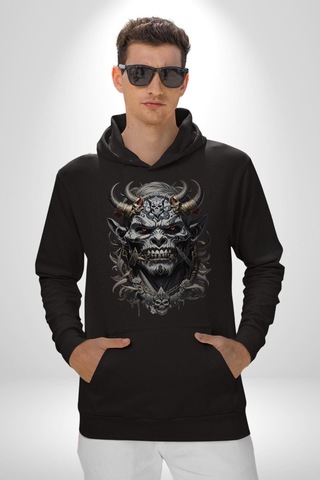 Dünyalar Savaşı Kahraman Kadın Erkek Siyah Kapüşonlu Sweatshirt Hoodie Siyah